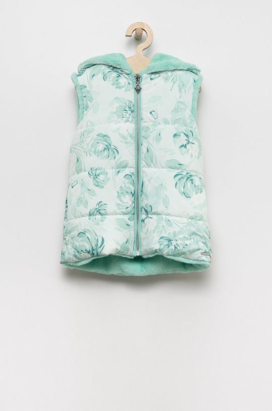 Dječji dvostrani prsluk Guess s kapuljačom tirkizna J2YN00.WCFX0