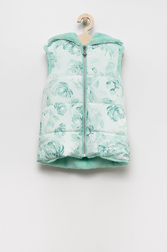 Dječji dvostrani prsluk Guess s kapuljačom tirkizna J2YN00.WCFX0