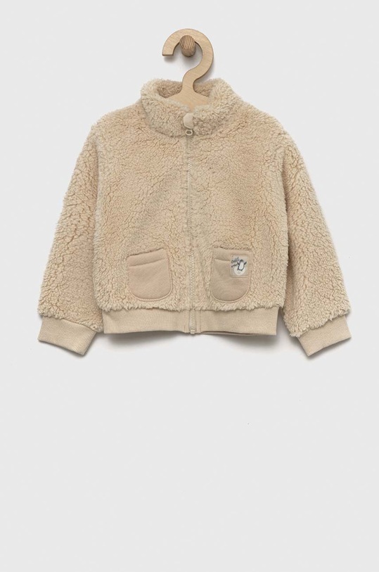 United Colors of Benetton bluza dziecięca z kapturem beżowy 3UC6G501G.P