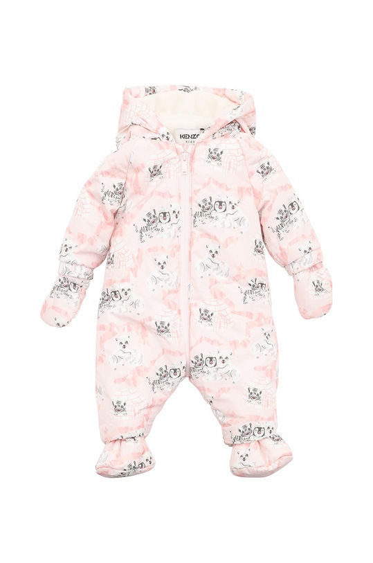 Kojenecký overal Kenzo Kids s podšívkou růžová K96005