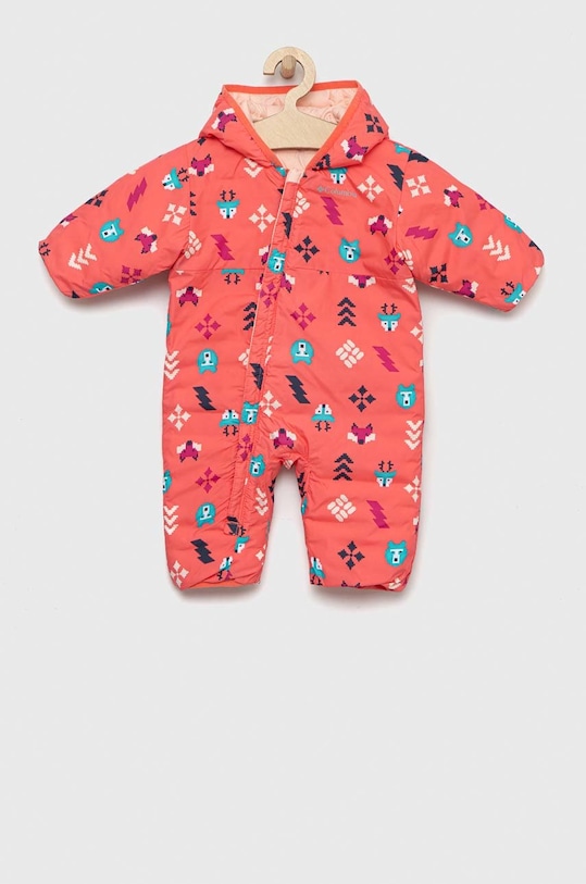 Obojstranný overal pre bábätká Columbia jemné zateplenie oranžová 1864021.G.9BYY