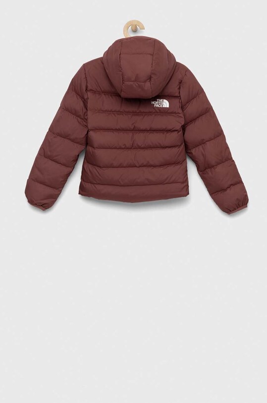 Dziewczynka The North Face kurtka dwustronna puchowa dziecięca REVERSIBLE NORTH DOWN HOODED JACKET NF0A7WOY.G różowy