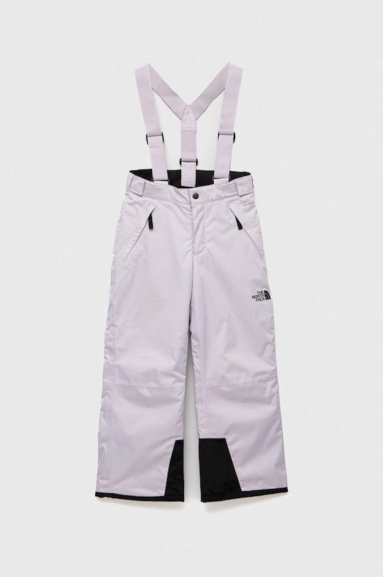 The North Face spodnie narciarskie dziecięce TEEN SNOWQUEST SUSPENDER Planet friendly fioletowy NF0A7X3P.G