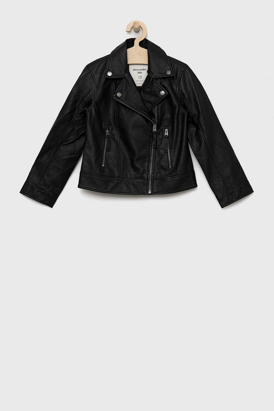 Abercrombie & Fitch geaca ramones pentru copii cu captuseala negru KI244.2702