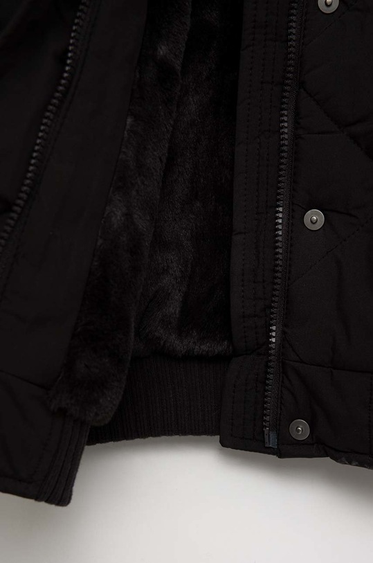 Παιδικό μπουφάν Abercrombie & Fitch μαύρο KI244.2800