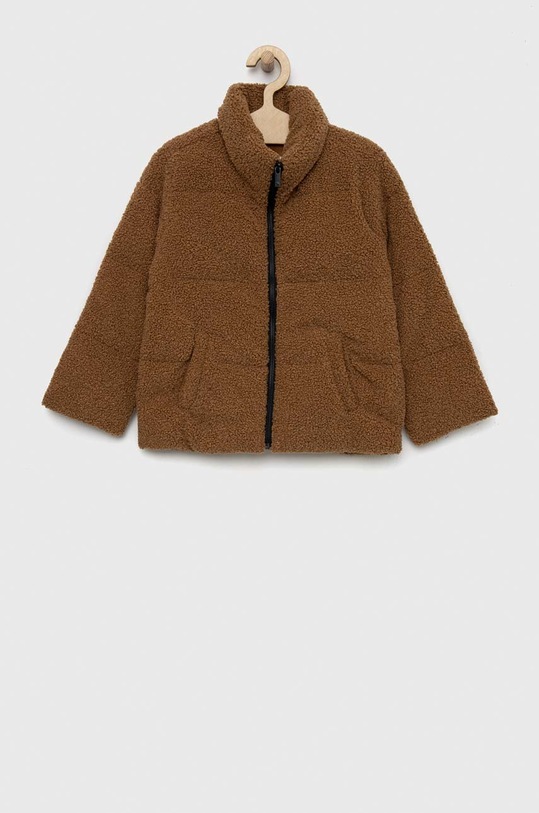 Abercrombie & Fitch kurtka dziecięca bez kaptura brązowy KI244.2808