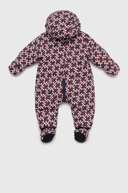Ολόσωμη φόρμα μωρού Tommy Hilfiger KN0KN01537.9BYY μπορντό AW22