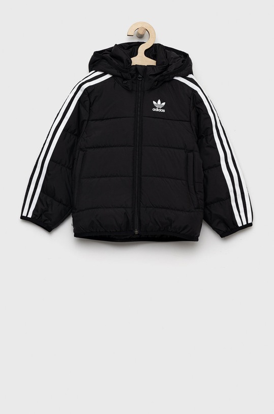 adidas Originals geaca copii cu captuseala negru HK2960