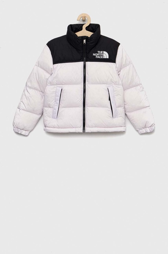 The North Face kurtka puchowa dziecięca TEEN 1996 RETRO NUPTSE JACKET bez kaptura fioletowy NF0A7WQO