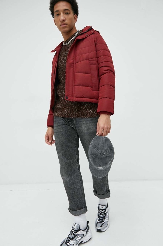 S.Oliver kurtka 2115335.3877 bordowy AW22