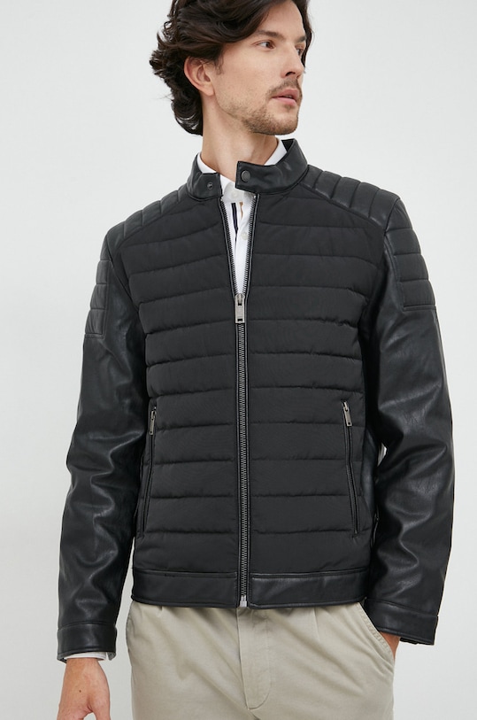 Dkny kurtka bez kaptura czarny DX0MU014