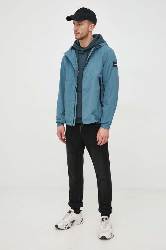 Bunda Calvin Klein nezateplené tyrkysová K10K108627.9BYY