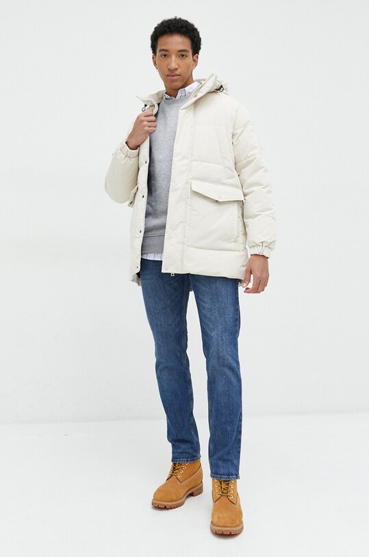 Μπουφάν Jack & Jones 12218398.Black λευκό AW22
