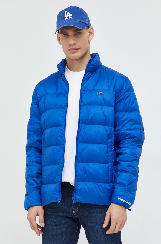 Péřová bunda Tommy Jeans DM0DM14086.9BYY modrá AW22