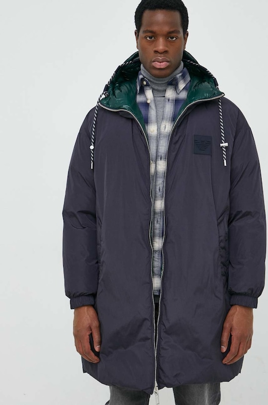 Пухено яке с две лица Emporio Armani 6L1L83.1NNBZ тъмносин AW22