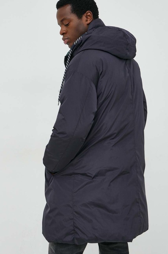 Пухено яке с две лица Emporio Armani 6L1L83.1NNBZ тъмносин