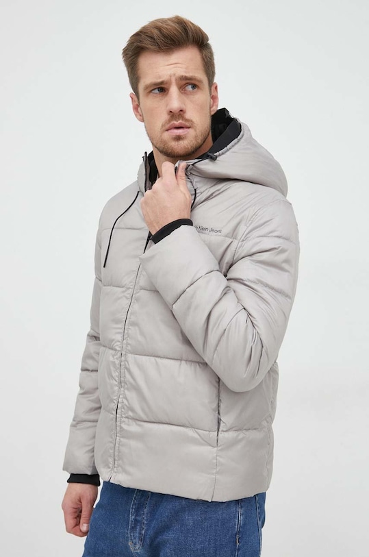 Bunda Calvin Klein Jeans s podšívkou šedá J30J320922.9BYY