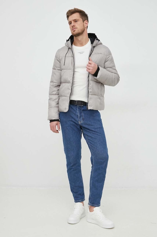 Bunda Calvin Klein Jeans J30J320922.9BYY šedá AW22