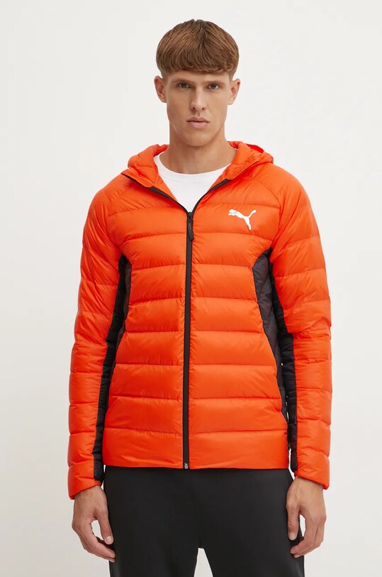 Пухова куртка Puma з капюшоном помаранчевий 849355