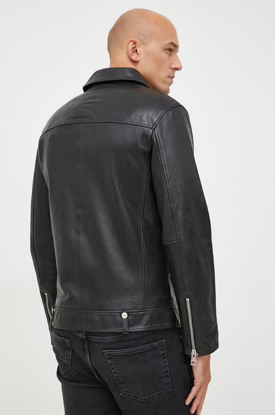 Одяг Шкіряна куртка Guess M2YL12.L0QN0 чорний
