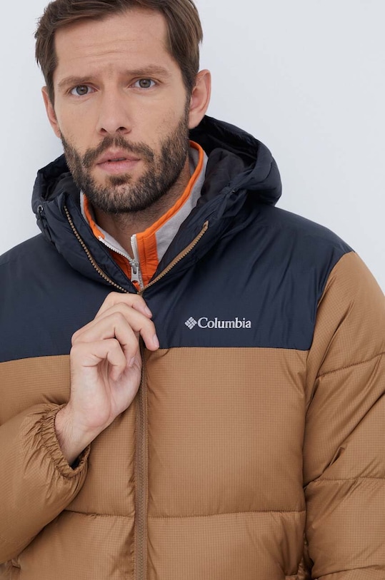 Columbia kurtka Puffect Hooded Jacket brązowy 2008413
