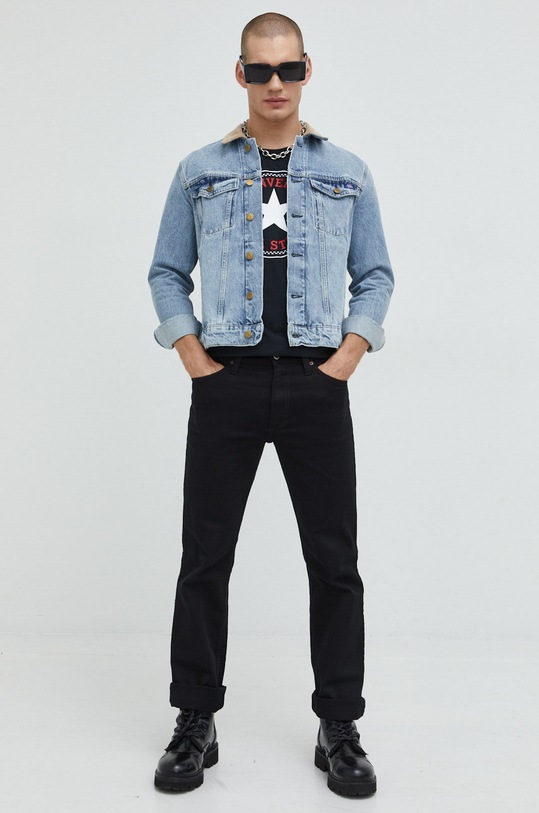 Superdry kurtka jeansowa M5011381A.6ZA niebieski AW22