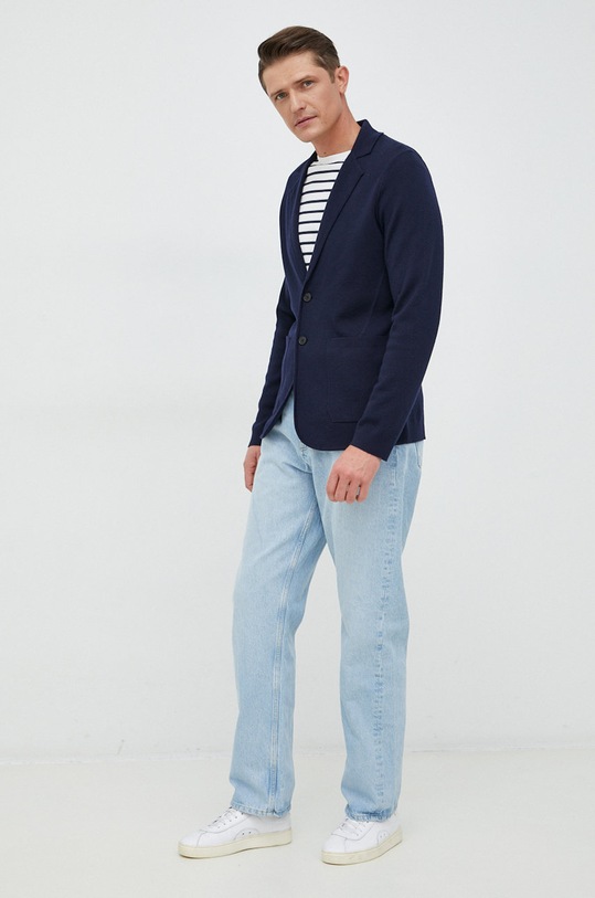 Vlněná bunda Paul Smith námořnická modř M1R.580X.J01795