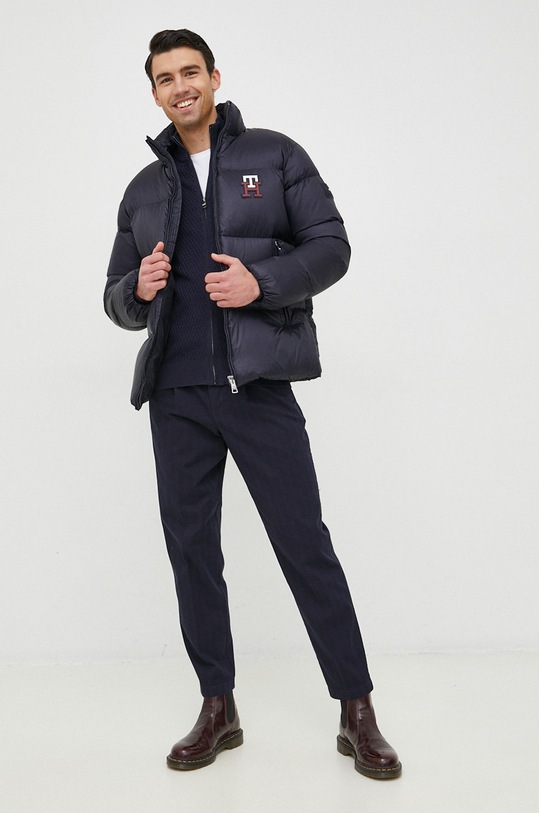 Μπουφάν με επένδυση από πούπουλα Tommy Hilfiger MW0MW27684.9BYY σκούρο μπλε AW22
