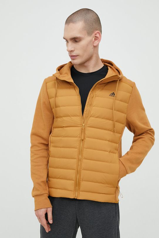 Кофта adidas Performance Varilite Hybrid з капюшоном коричневий HG8743