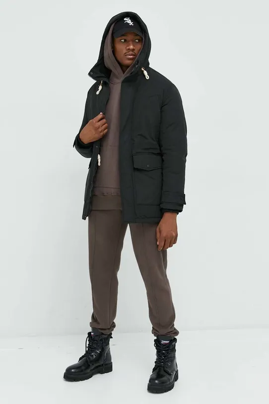 Produkt by Jack & Jones parka 12216421.Black czarny AW22