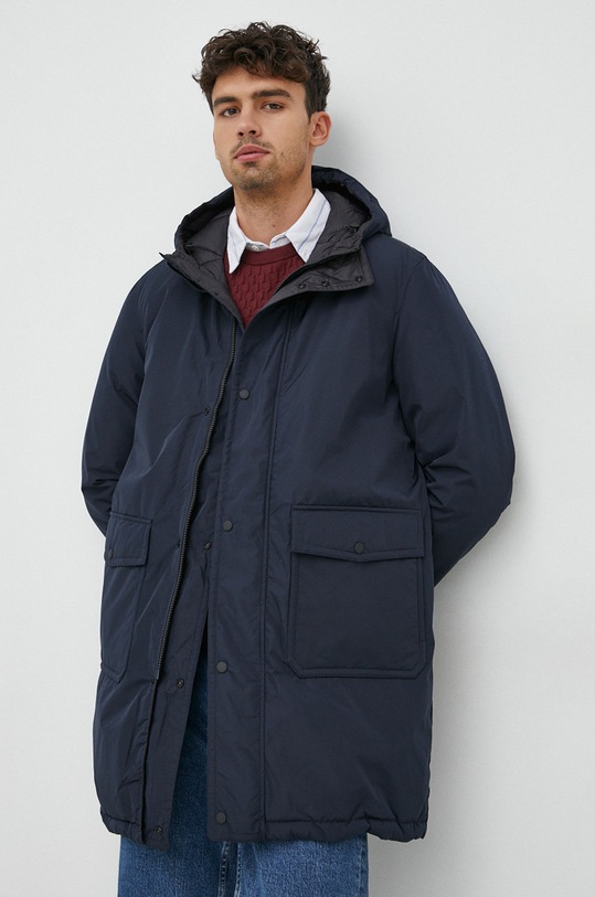 Oboustranná bunda Sisley přechodné námořnická modř 256ASN015.901