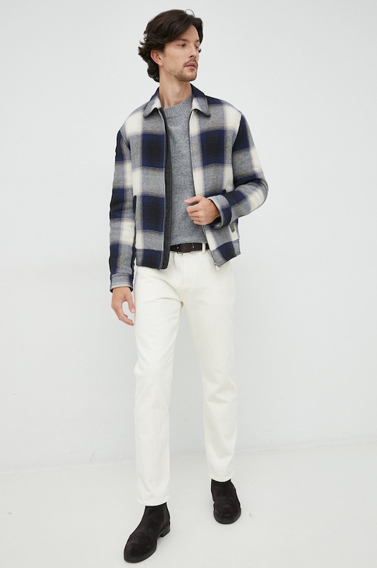 Sisley kurtka z domieszką wełny 2Y7DSN00Z.902 multicolor AW22