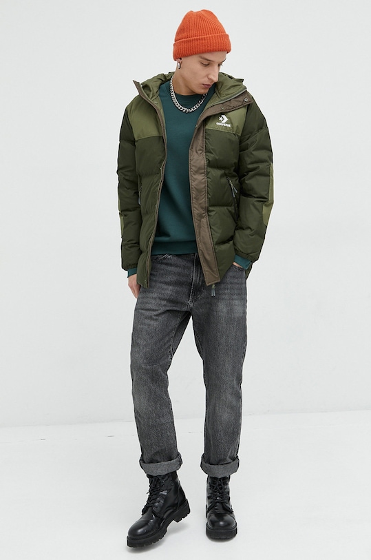 Converse kurtka puchowa 10023754.A02 zielony AW23