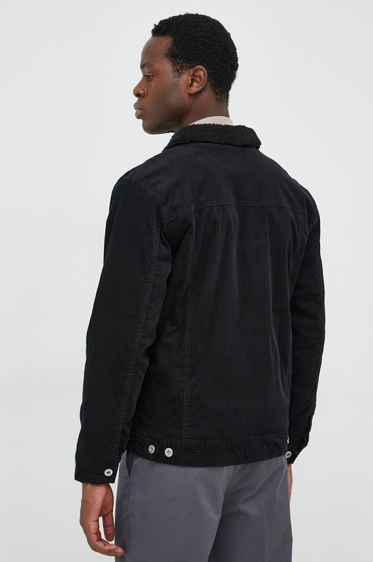 Odzież Lindbergh kurtka sztruksowa 30.301056.BLACK czarny