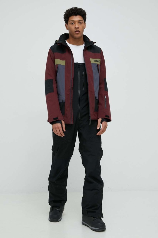 4F kurtka snowboardowa H4Z22.KUMS003 bordowy AW22
