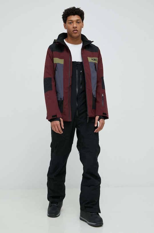 Snowboardová bunda 4F H4Z22.KUMS003 burgundské AW22