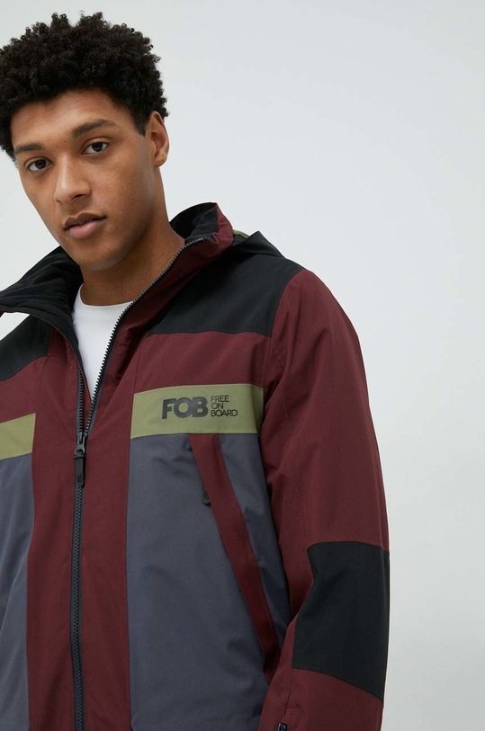 Snowboardová bunda 4F H4Z22.KUMS003 burgundské