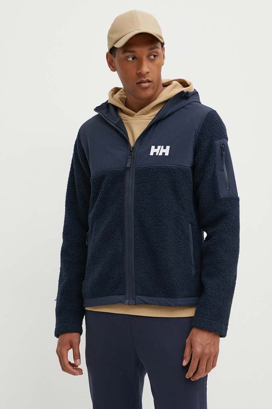 Helly Hansen bluza sportowa PATROL PILE z kapturem granatowy 53678