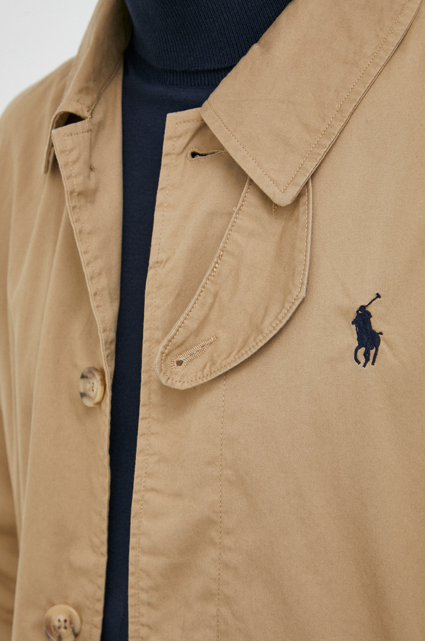 Polo Ralph Lauren płaszcz bawełniany beżowy 710869148002