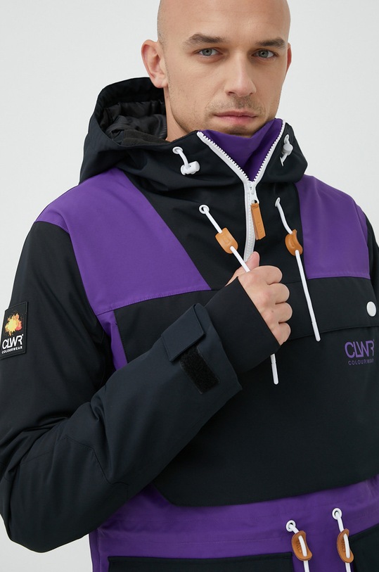 Colourwear kurtka snowboardowa Essential sporty zimowe fioletowy 7010293