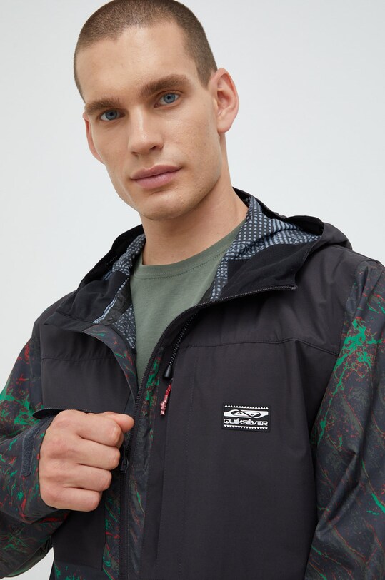 Outdoor jakna Quiksilver Lizard Heads crna EQYJK03819