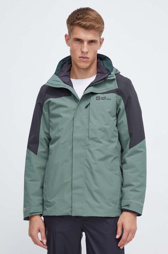 Μπουφάν Jack Wolfskin Romberg 3in1 1115251 πράσινο AW23