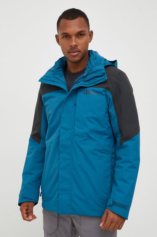 Μπουφάν Jack Wolfskin Romberg 3in1 άλλο μπλε 1115251