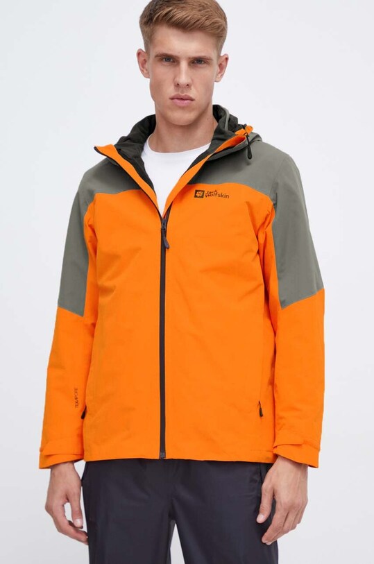Jack Wolfskin geacă outdoor Glaabach 3in1 cu captuseala portocaliu 1115291