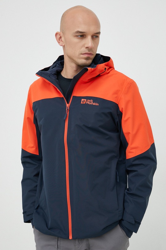 Outdoorová bunda Jack Wolfskin Glaabach 3in1 s podšívkou námořnická modř 1115291