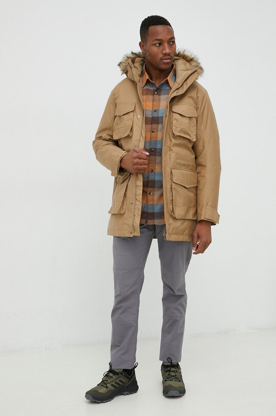 Jack Wolfskin kurtka puchowa 1115441 brązowy AW23