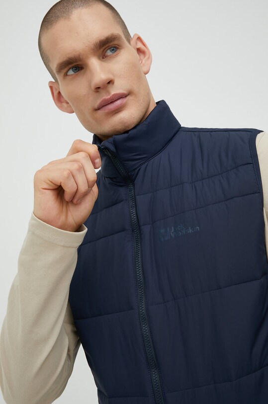 Αθλητικό γιλέκο Jack Wolfskin Bergland Ins σκούρο μπλε 1206901