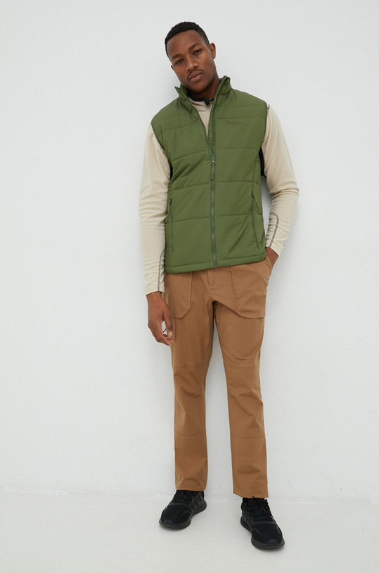 Jack Wolfskin bezrękawnik sportowy Bergland Ins 1206901 zielony AW22