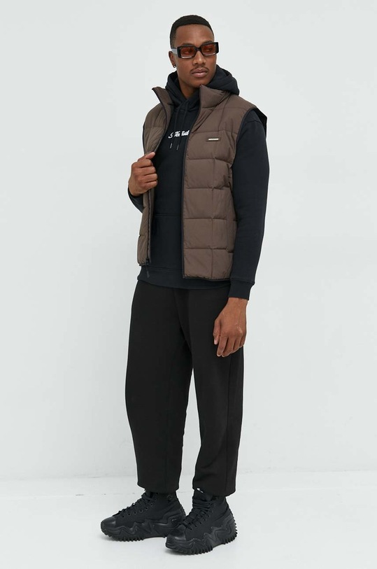 Αμάνικο μπουφάν Abercrombie & Fitch KI132.3461.400 καφέ AW22