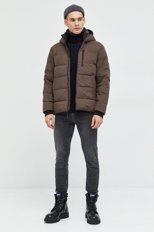 Abercrombie & Fitch kurtka puchowa pozostałe brązowy KI132.3473.400